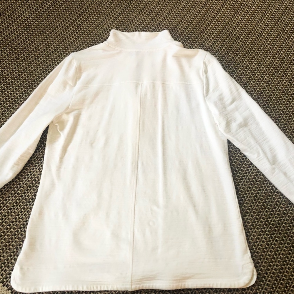 🤍TALBOTS UPF 50+ Slub-Terry Pullover Top - Picture 8 of 11